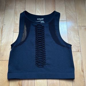 GARAGE Black Tank top
